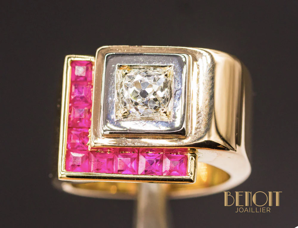Bague Tank Diamant - Image 3