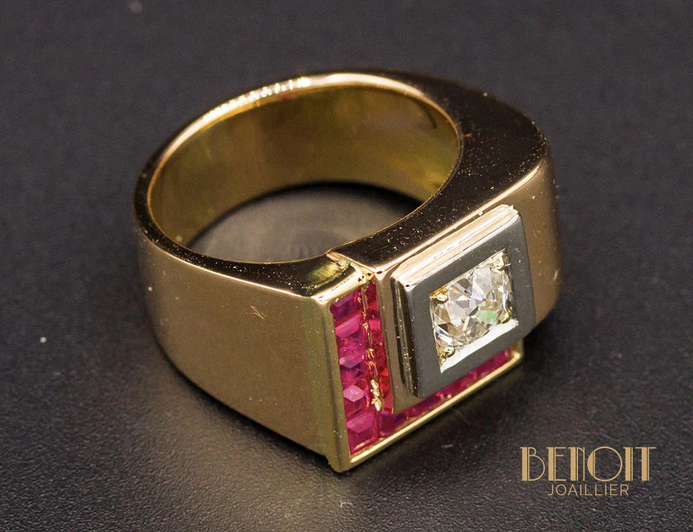 Bague Tank Diamant - Image 5