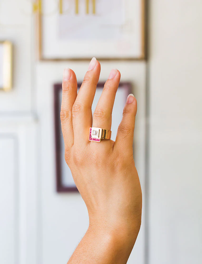 Bague Tank Diamant - Image 7
