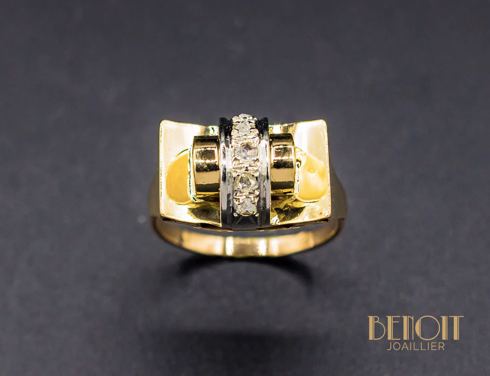Bague Tank Diamants - Image 2