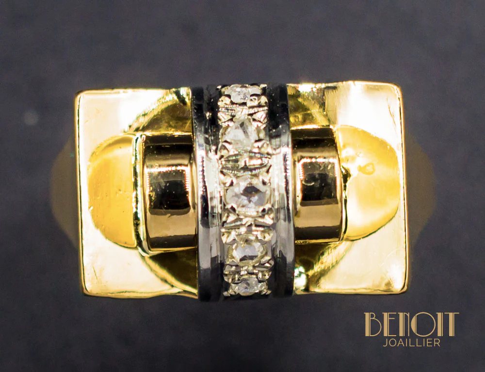 Bague Tank Diamants - Image 3