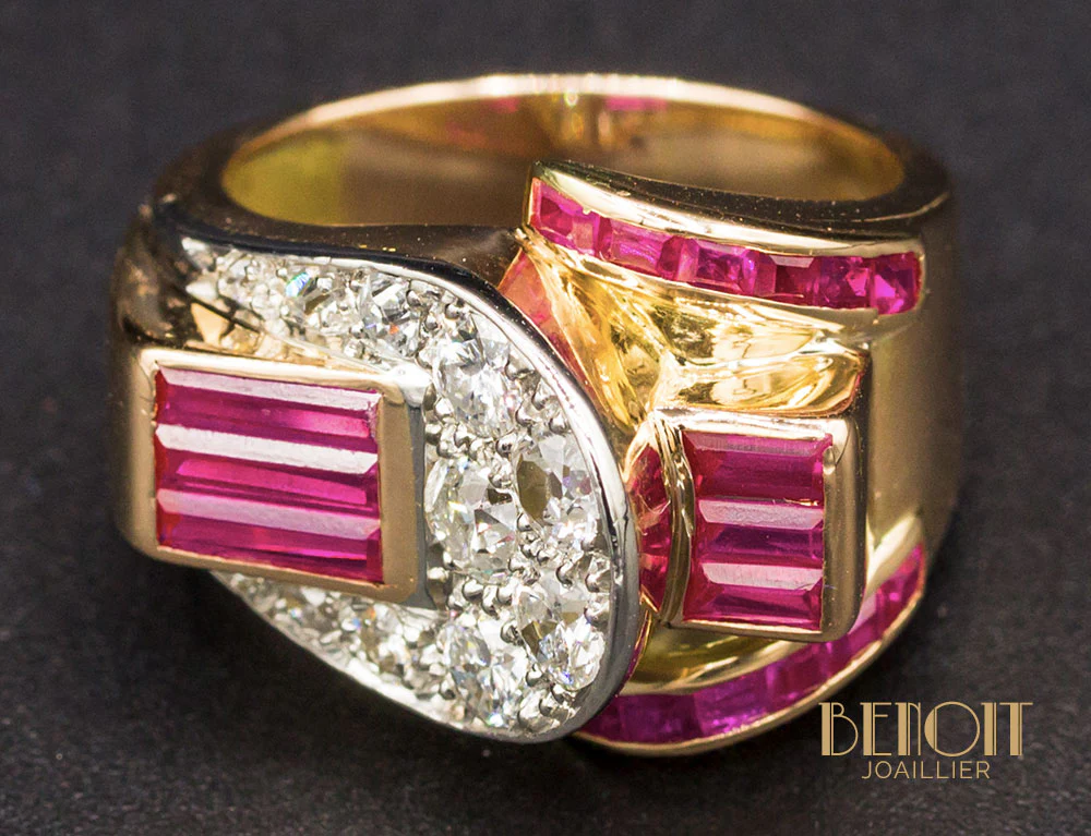 Bague Tank Diamants - Image 4