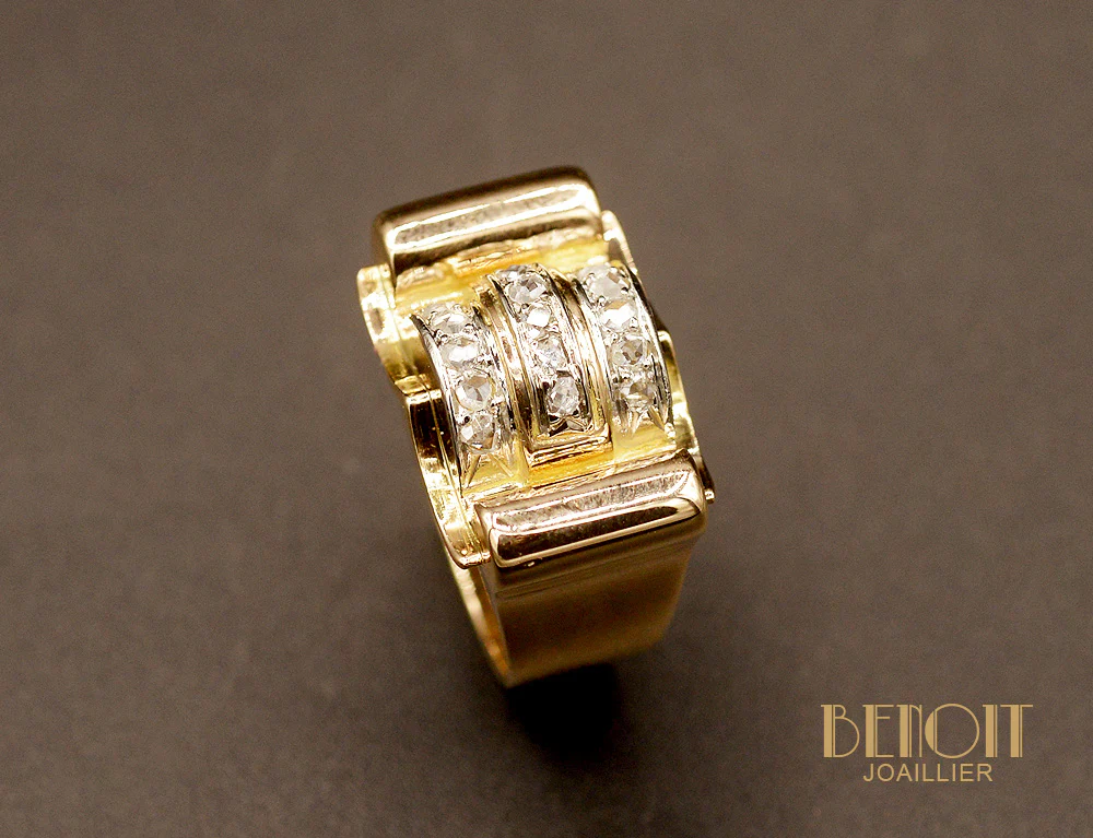 Bague Tank Diamants - Image 3