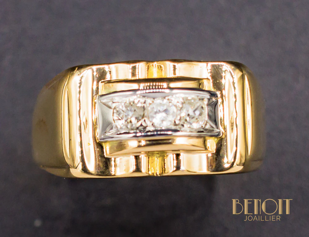 Bague Tank Diamants - Image 3
