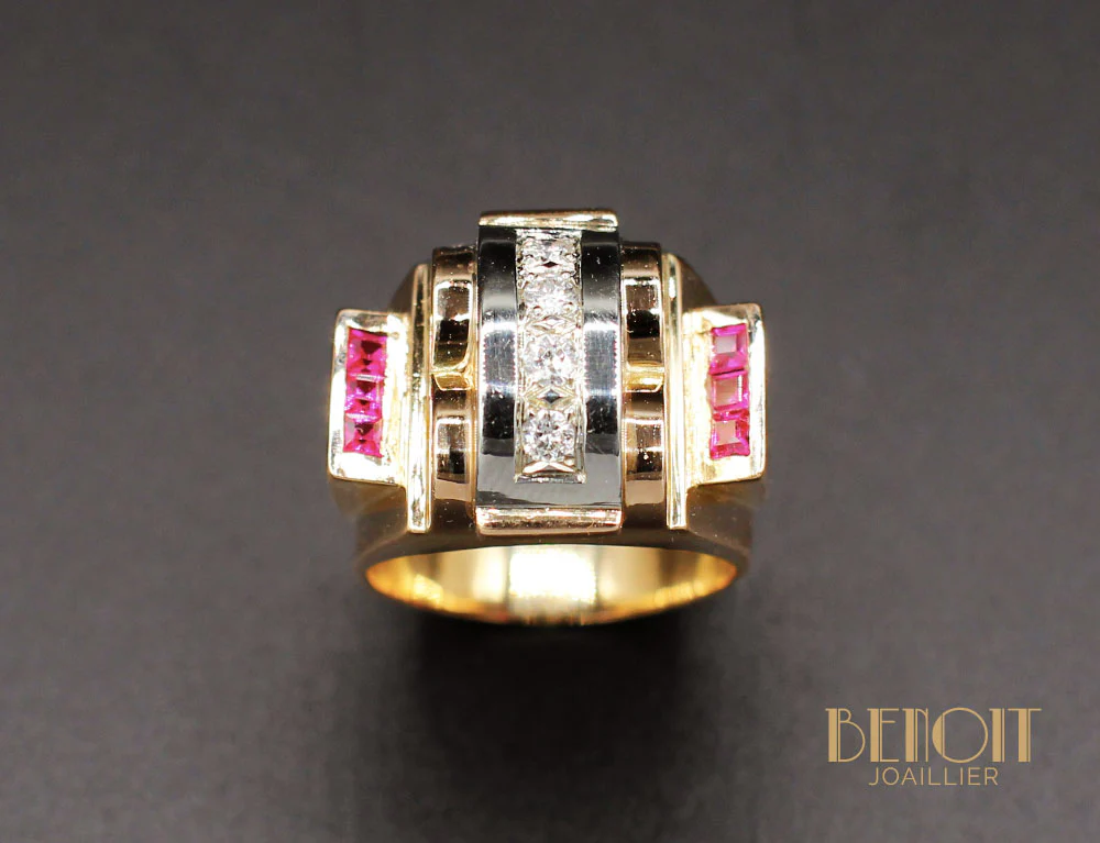 Bague Tank Diamants et Verneuils - Image 2