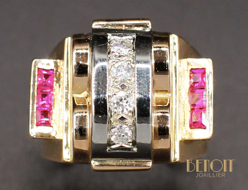 Bague Tank Diamants et Verneuils - Image 3