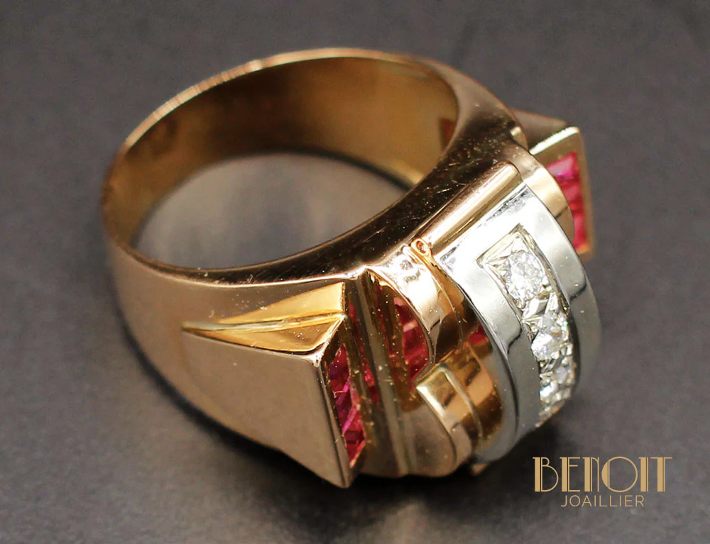 Bague Tank Diamants et Verneuils - Image 5
