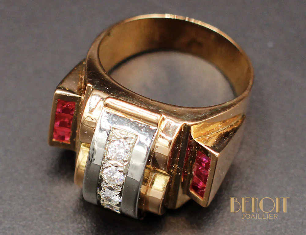 Bague Tank Diamants et Verneuils - Image 8