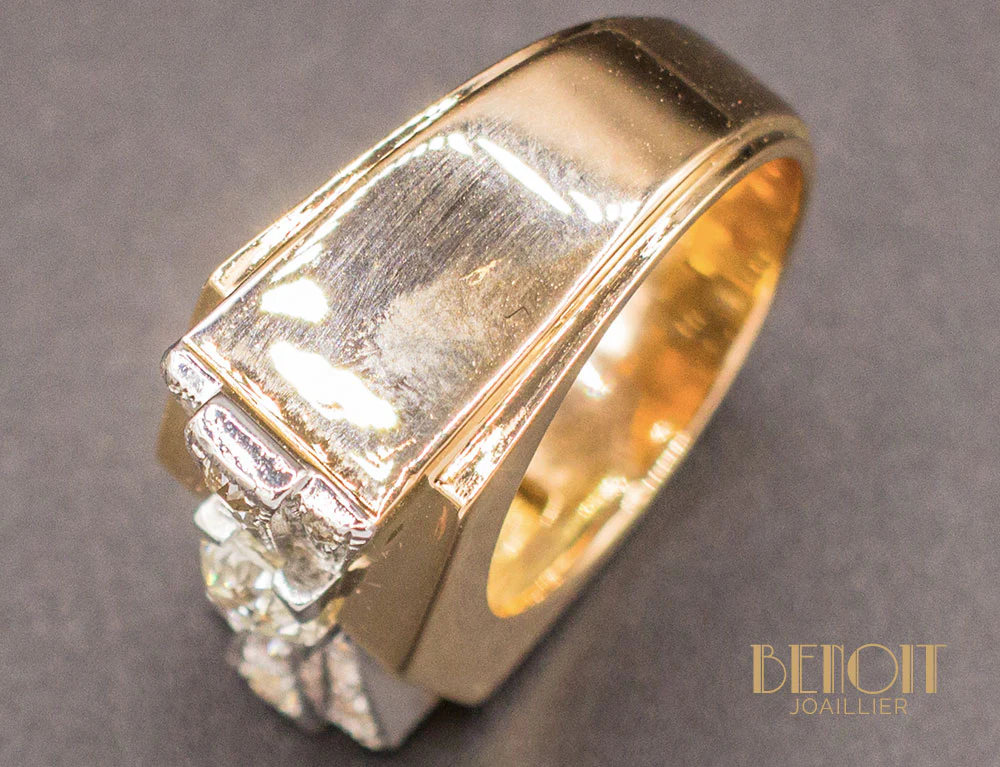 Bague Tank Noeud Diamants - Image 4