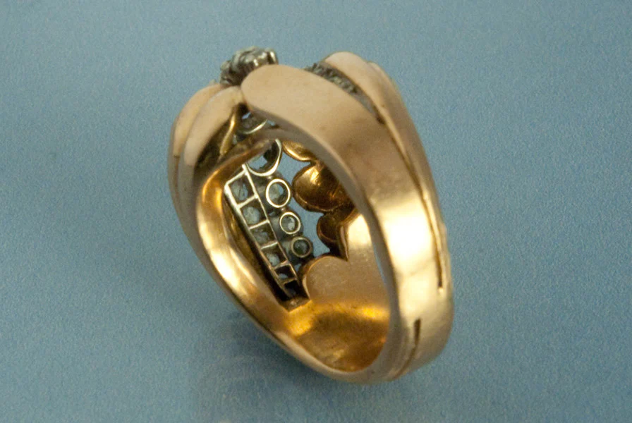 Bague Tank Or et Diamant - Image 2