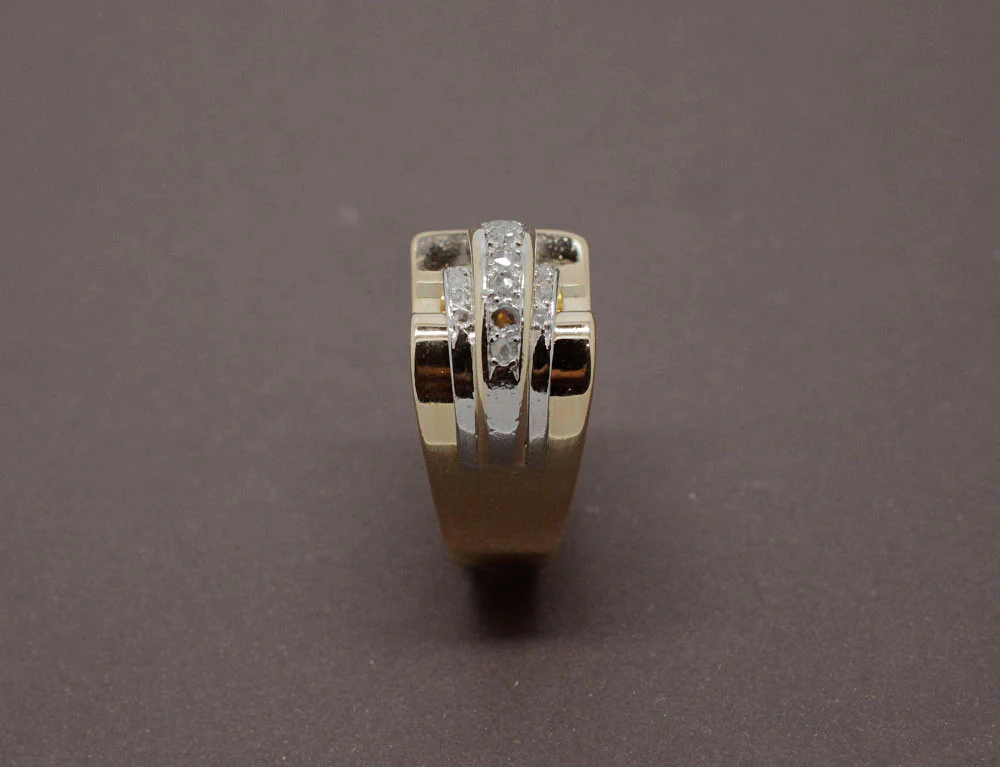 Bague Tank Or et Diamants - Image 4