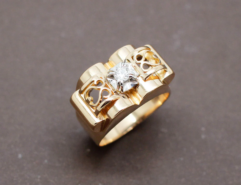 Bague 1950 Or et Diamants