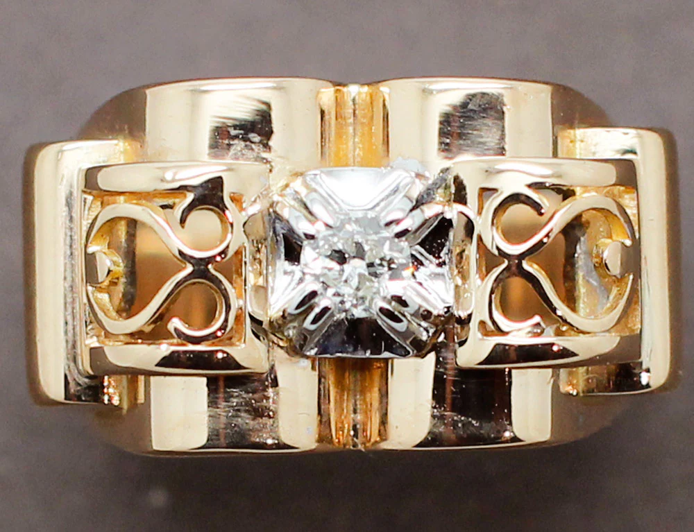 Bague 1950 Or et Diamants - Image 3