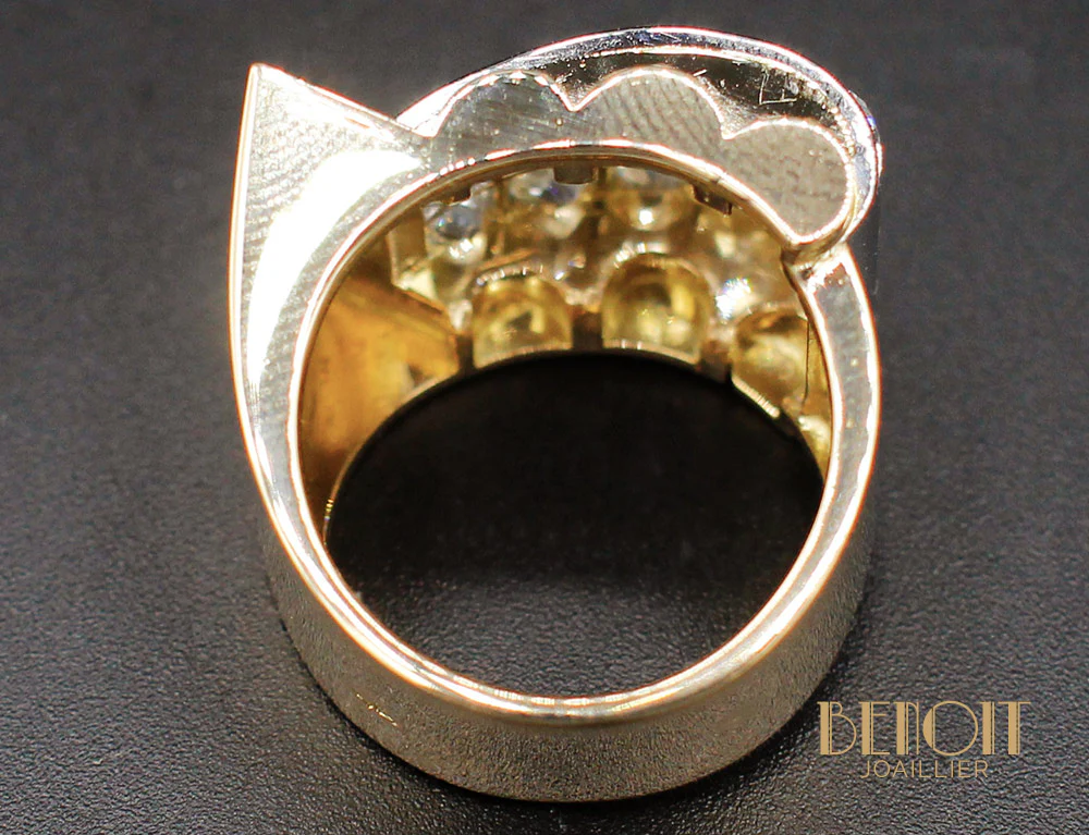 Bague Tank Or et Diamants - Image 5