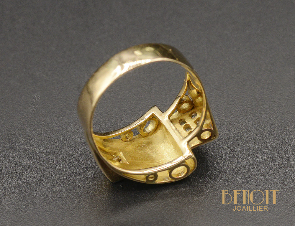Bague Tank Pavage Diamants - Image 4