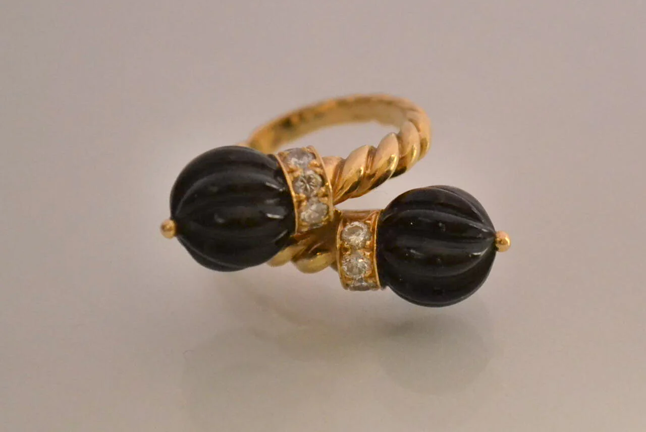 Bague Toi et Moi CHAUMET Onyx et Diamants