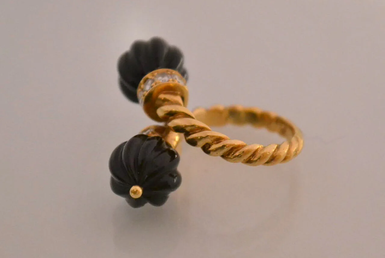 Bague Toi et Moi CHAUMET Onyx et Diamants - Image 3