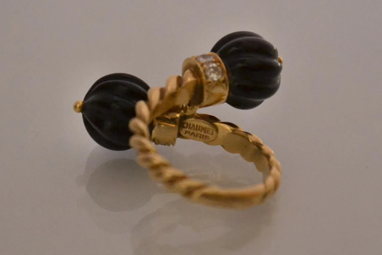 Bague Toi et Moi CHAUMET Onyx et Diamants - Image 4