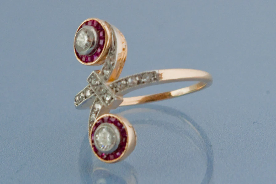 Bague Toi et moi diamant rubis