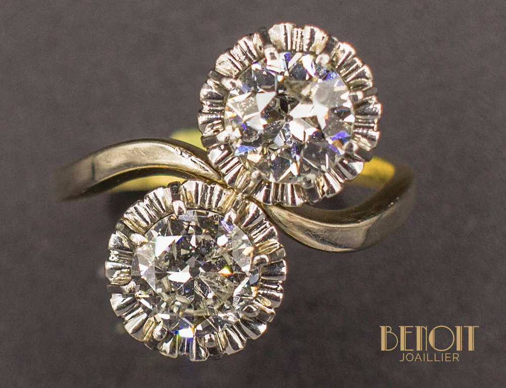 Bague Toi et Moi Diamants - Image 3