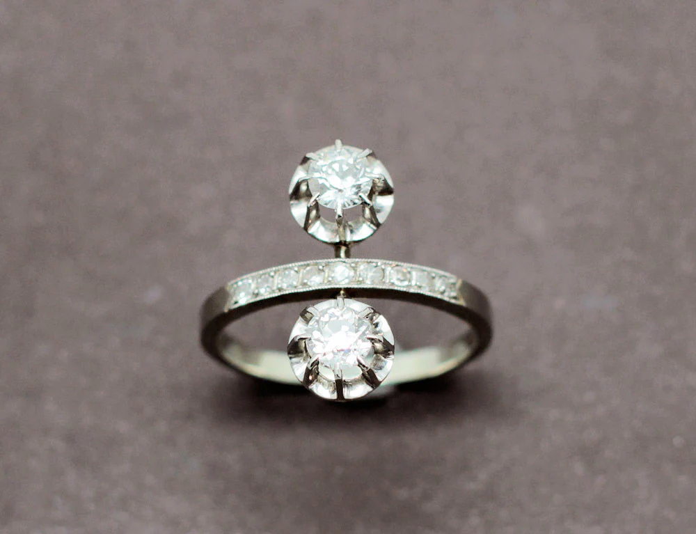 Bague Toi et Moi Diamants - Image 2