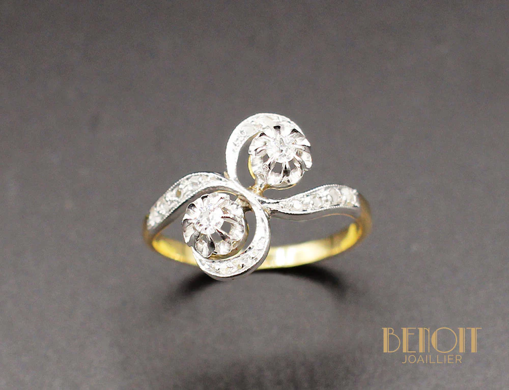 Bague Toi et Moi Diamants - Image 2