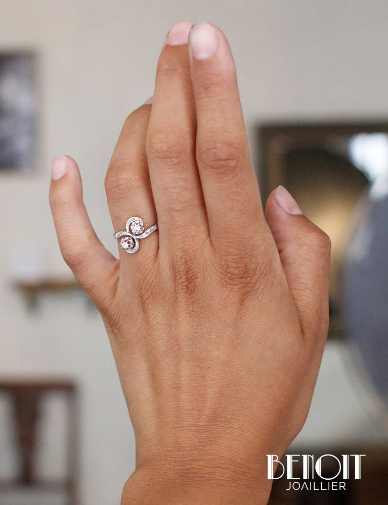 Bague Toi et Moi Diamants - Image 7
