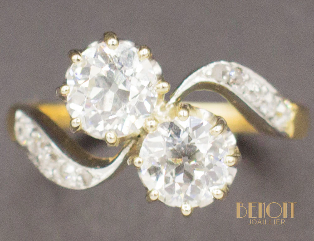 Bague Toi et Moi Diamants - Image 3