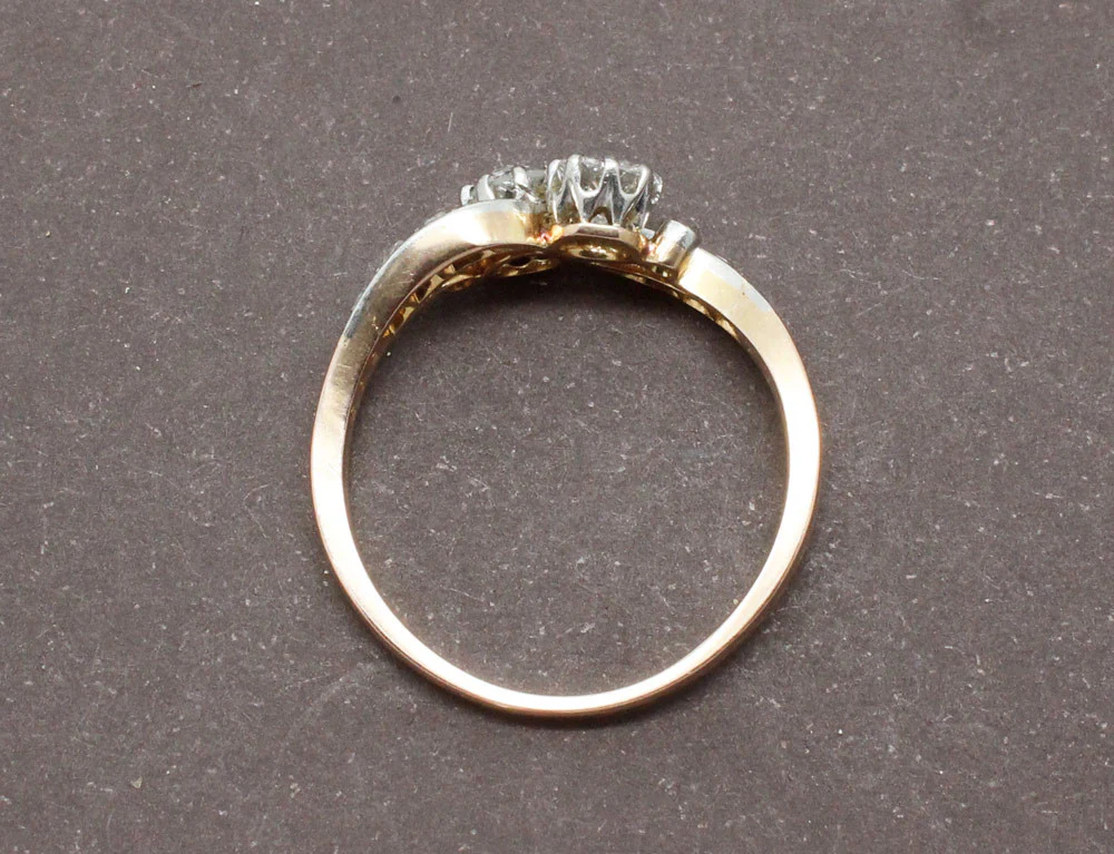Bague Toi et Moi Diamants Or Rose - Image 4