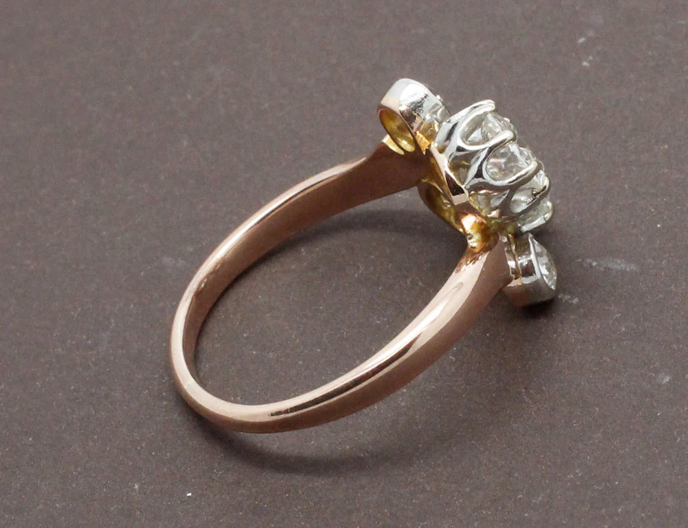 Bague Toi et Moi Or Rose et Diamants - Image 3