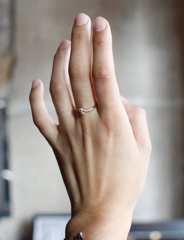 Bague Toi et Moi Perles Fines - Image 6