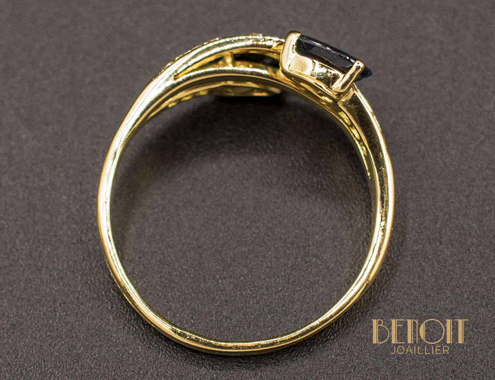 Bague Toi et Moi Saphirs - Image 4
