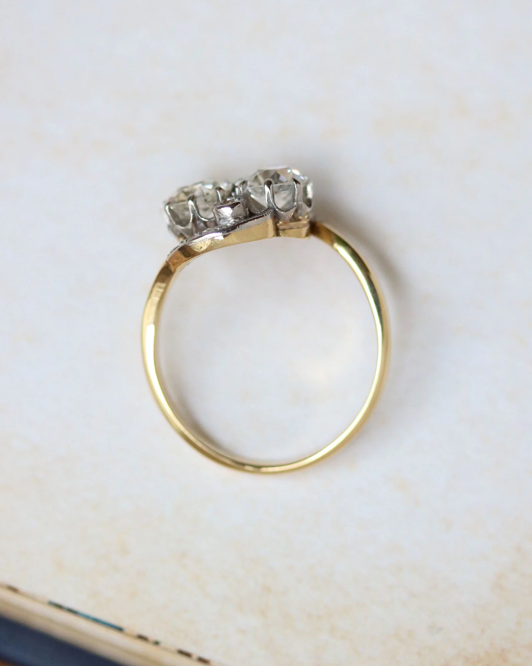 Bague Toi & Moi Tourbillon Diamants et Or - Image 4