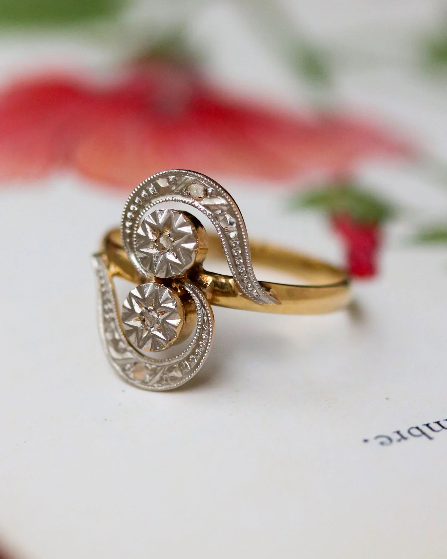 Bague Toi et Moi Tourbillon Diamants - Image 2