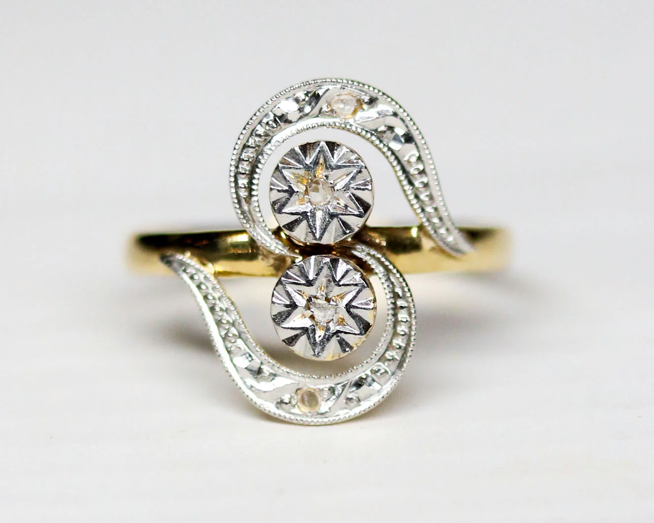 Bague Toi et Moi Tourbillon Diamants - Image 4