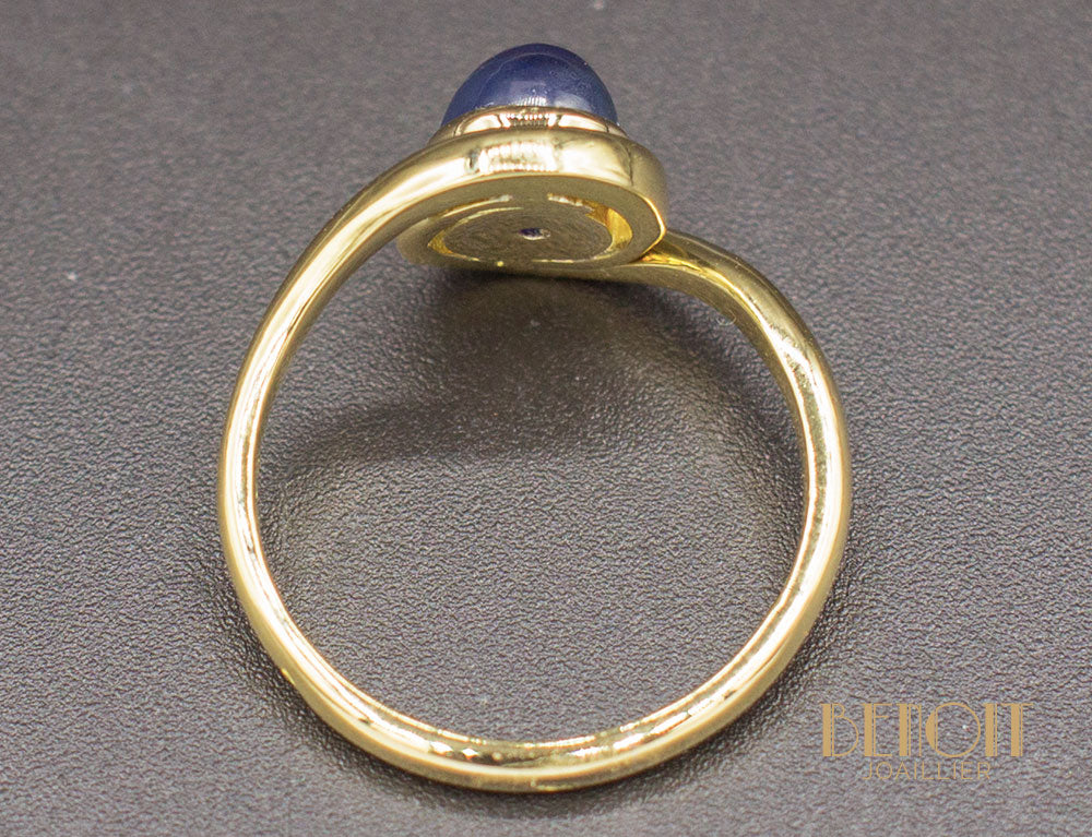 Bague Tourbillon Cabochon Saphir - Image 6