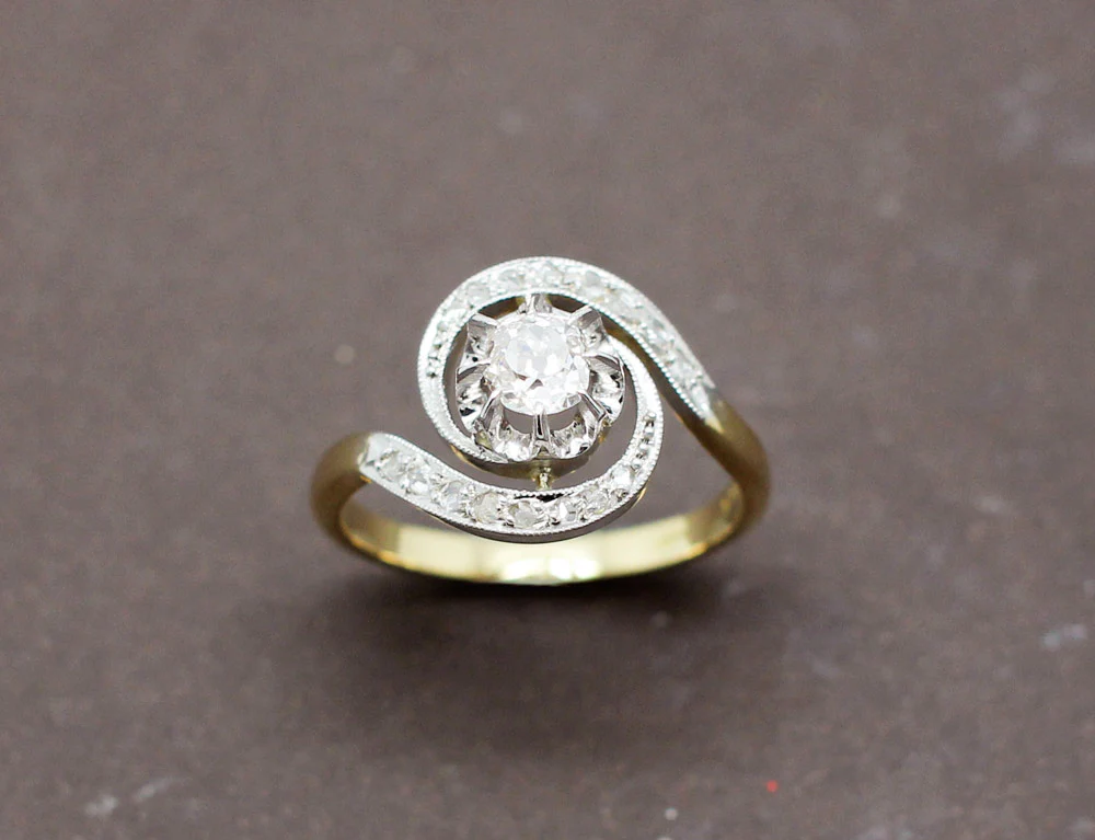 Bague Tourbillon Diamants 1900 - Image 2