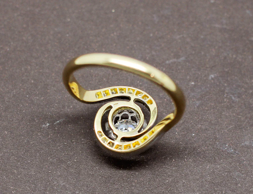 Bague Tourbillon Diamants 1900 - Image 6