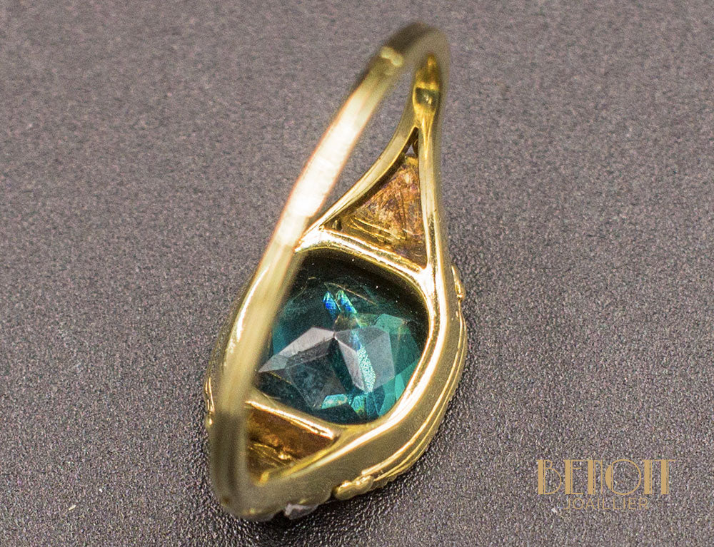 Bague Tourmaline Diamants - Image 6