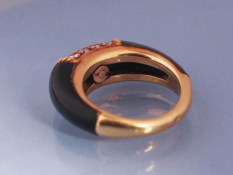 Bague Van Clee & Arpels Onyx & Diamants - Image 2