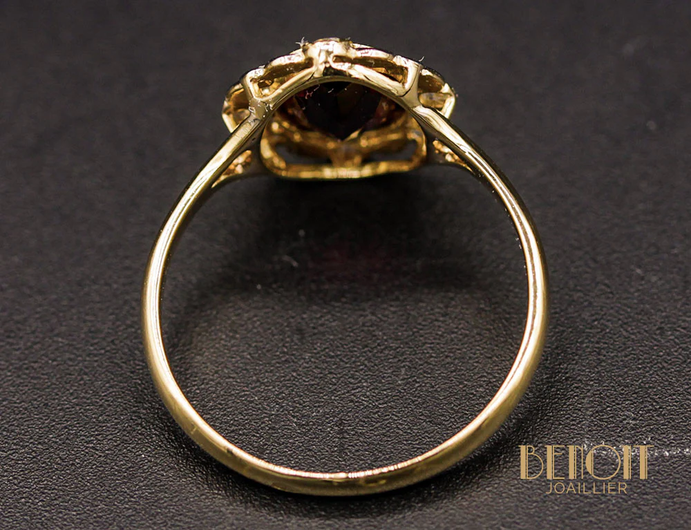 Bague Vintage Grenat - Image 5