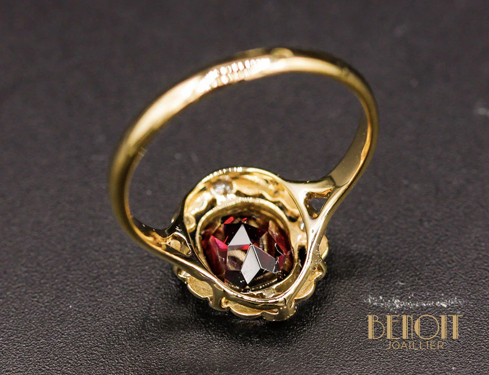 Bague Vintage Grenat - Image 6