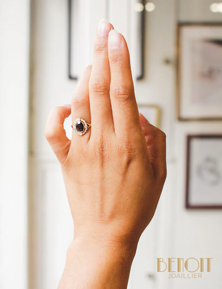 Bague Vintage Grenat - Image 7