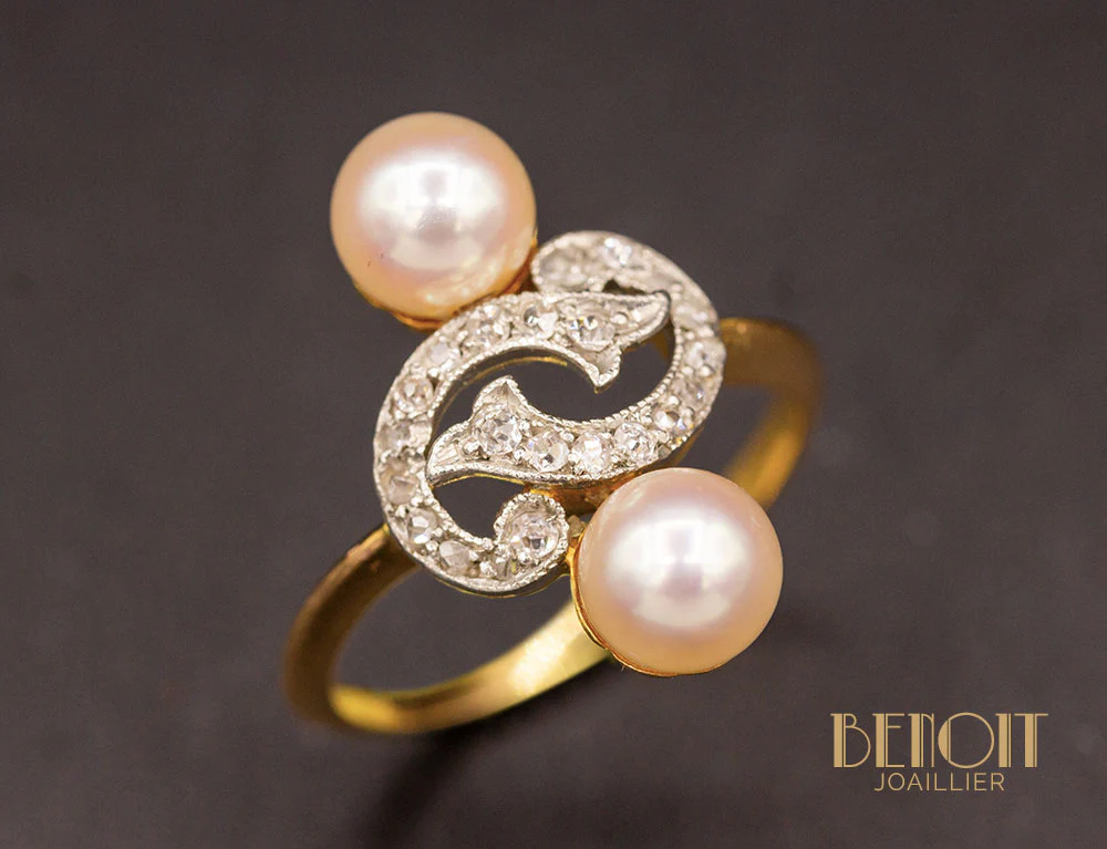 Bague Vintage Perles