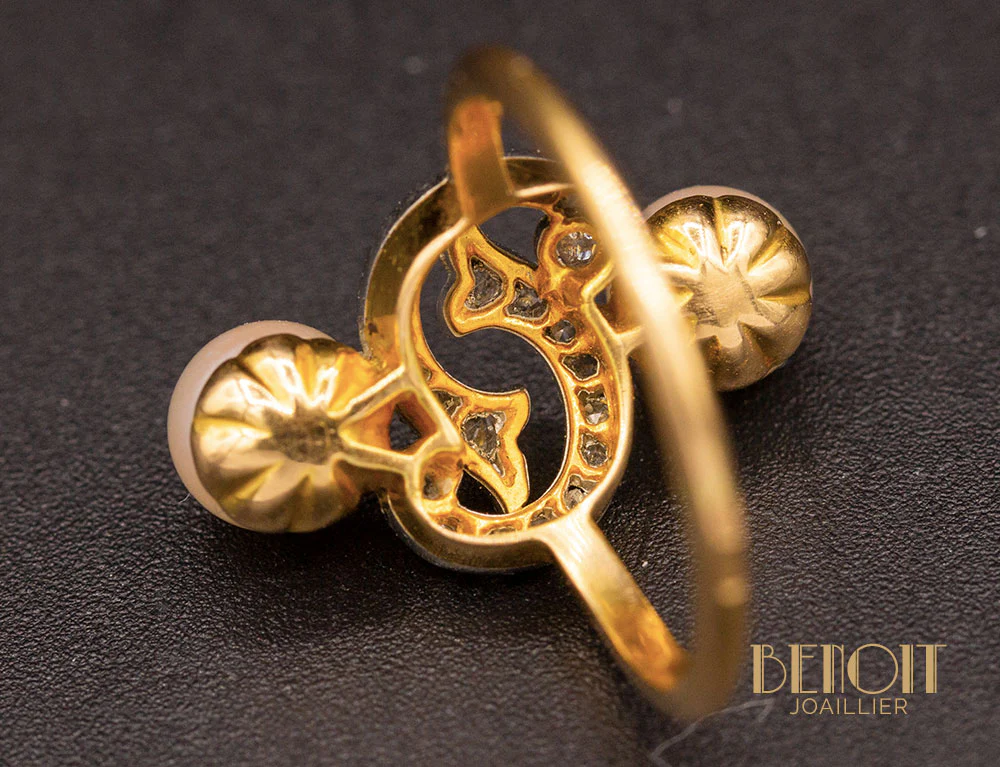 Bague Vintage Perles - Image 3