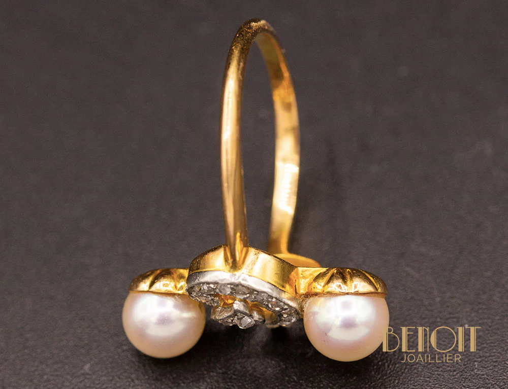 Bague Vintage Perles - Image 4