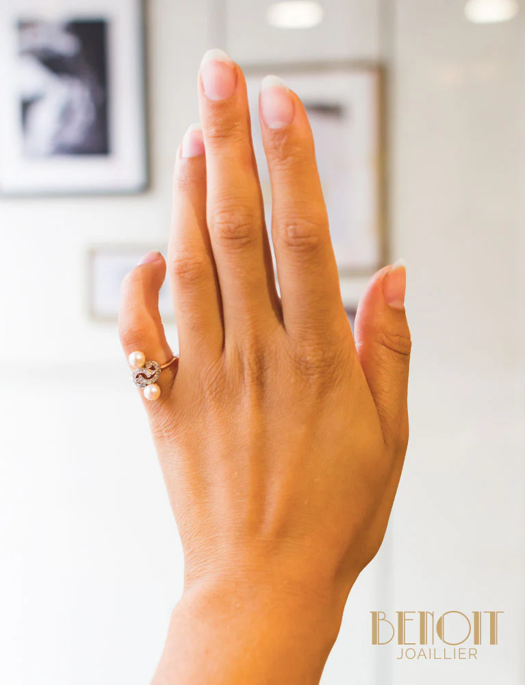 Bague Vintage Perles - Image 5