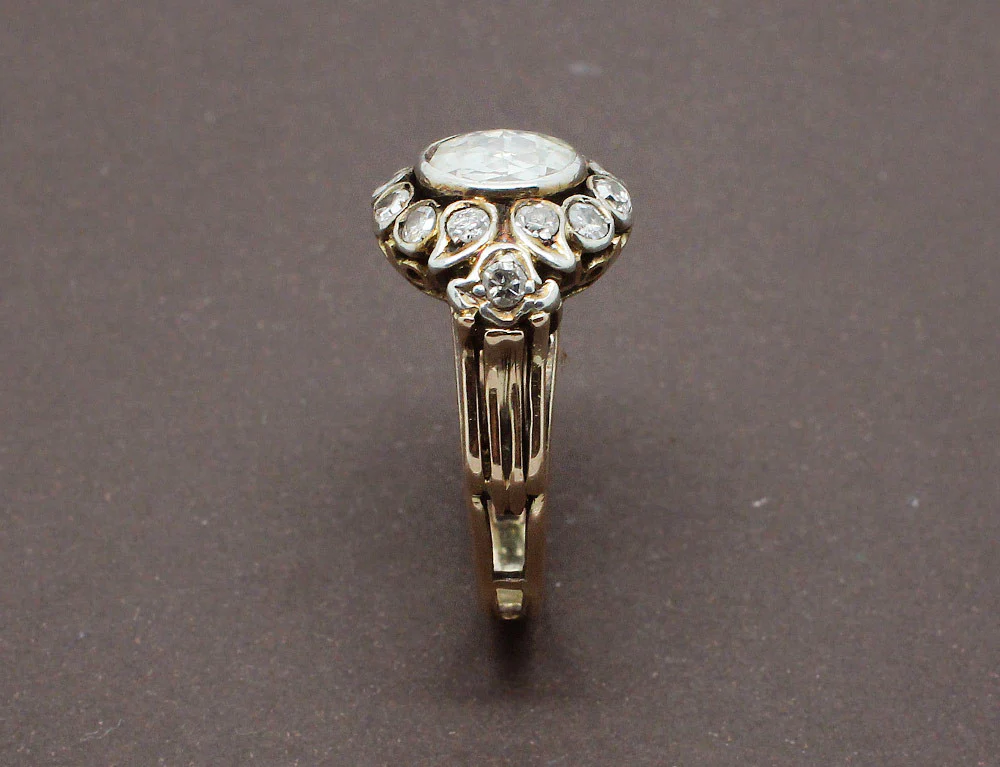 Bague XIXe Diamant Taille Rose - Image 5