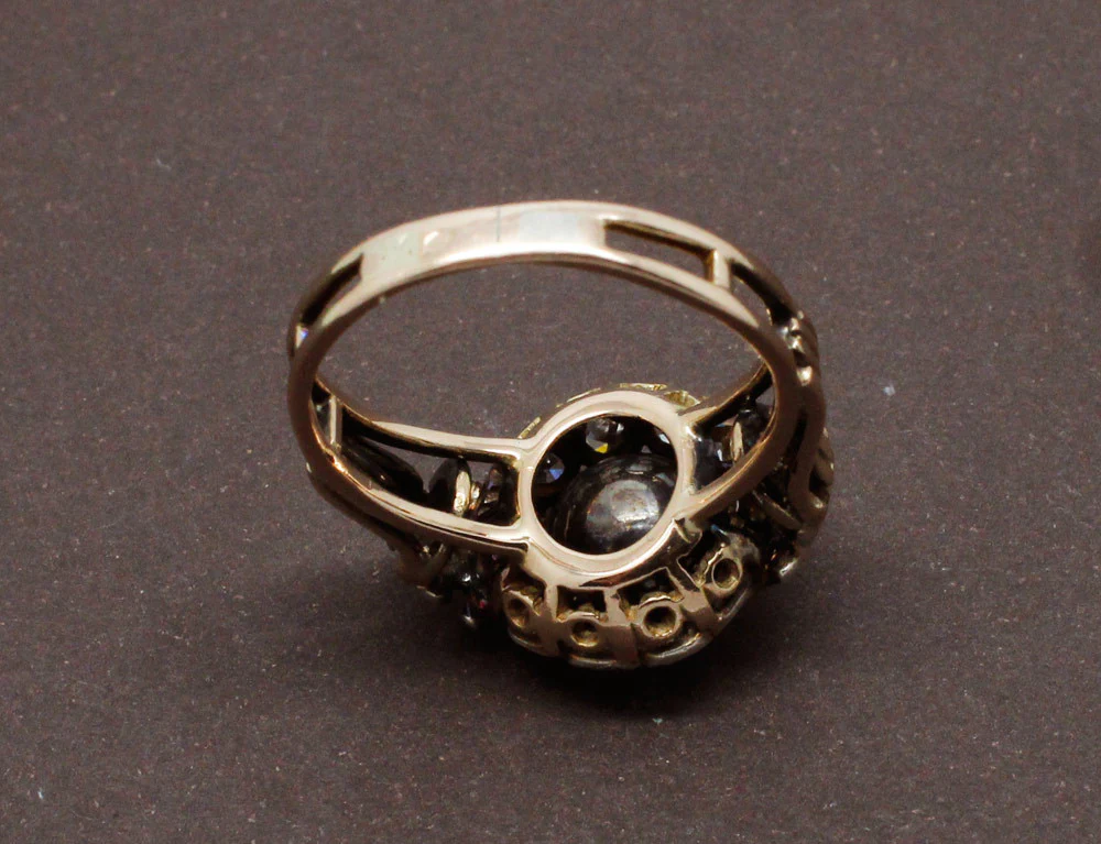 Bague XIXe Diamant Taille Rose - Image 8