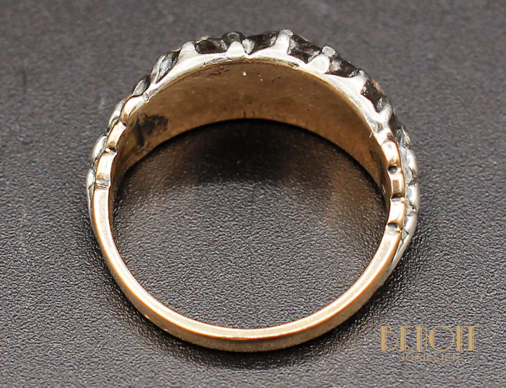 Bague XVIIIe Jarretière Or Diamants - Image 6